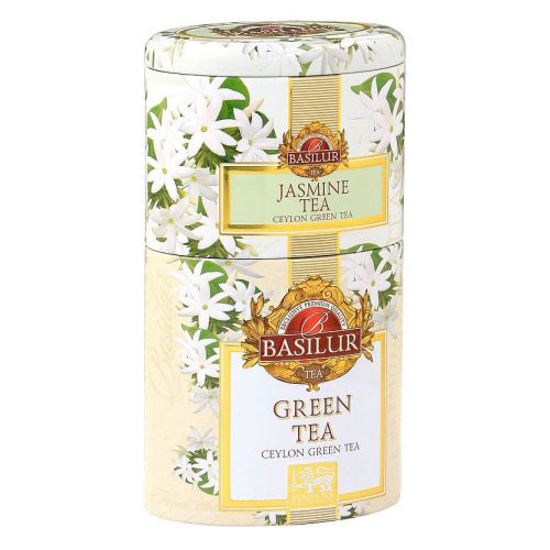 BASILUR 2v1 Jasmine & Green plech 30g & 70g