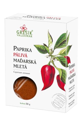 Grešík koření Paprika maďarská pálivá mletá 50g